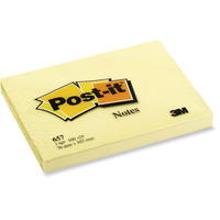 3M POST-IT NOTES CANARY YELLOW 102X76MM