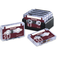 PHILIPS MINI DICTATION CASSETTES - 30 MINUTE CAPACITY - PACK OF 10