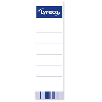 Lyreco cserélhető papírcímkék, 53 x 188 mm, 10 darab/csomag