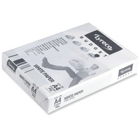 LYRECO BUDGET WHITE A4 80GSM COPIER PAPER-BOX OF 5 REAMS (5X500 SHEETS OF PAPER)