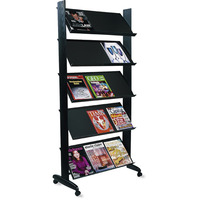 FREE STANDING LITERATURE HOLDER DISPLAY STAND - 15 SHELVES FOR A4 DOCUMENTS