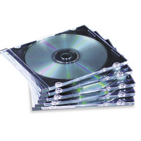 CD OCH DVD-FODRAL FELLOWES 98316 SLIMLINE TRANSPARENT 25 ST/FP