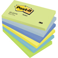 3M POST-IT NOTES COOL NEON RAINBOW 76X127MM - PACK 6