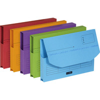 ELBA ULTIMATE A4 DOCUMENT WALLET ASSORTED - BOX OF 25