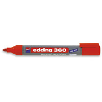 EDDING 360 BULLET TIP RED WHITEBOARD MARKERS