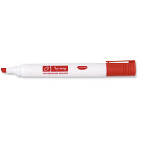 LYRECO CHISEL TIP RED WHITEBOARD MARKERS - BOX OF 10