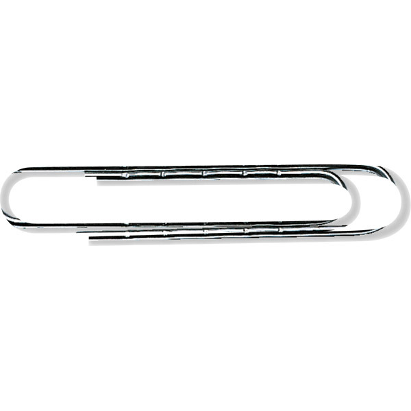 LYRECO PAPER CLIPS ROUNDED WAVY 50MM  - BOX OF 100