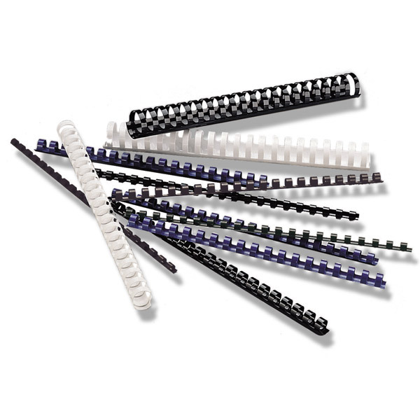 Lyreco műanyag PVC fekete spirálok spirálozógépekbe, 6 mm, 200 darab/csomag