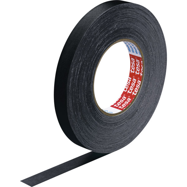 tesa Black Cloth Duct Tape, 50M x 19mm