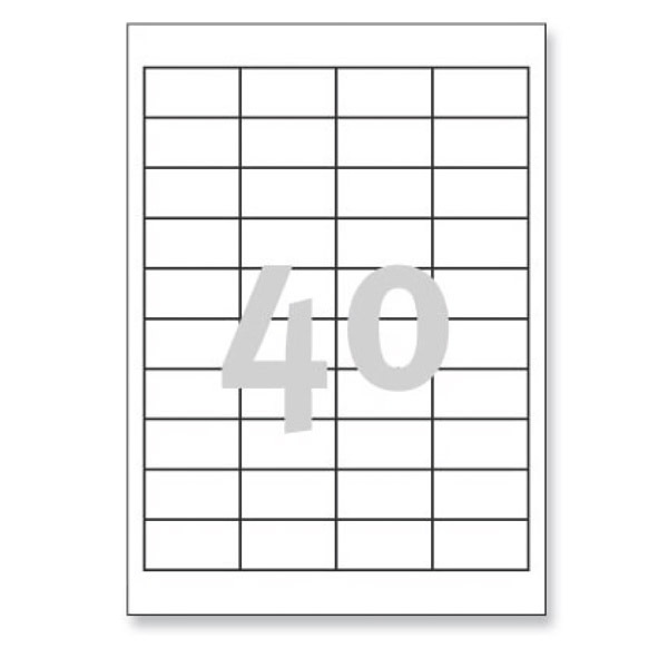 Avery Zweckform 3657 univerzális etikettek 48,5 x 25,4 mm, 40 etikett/ív, 100 ív