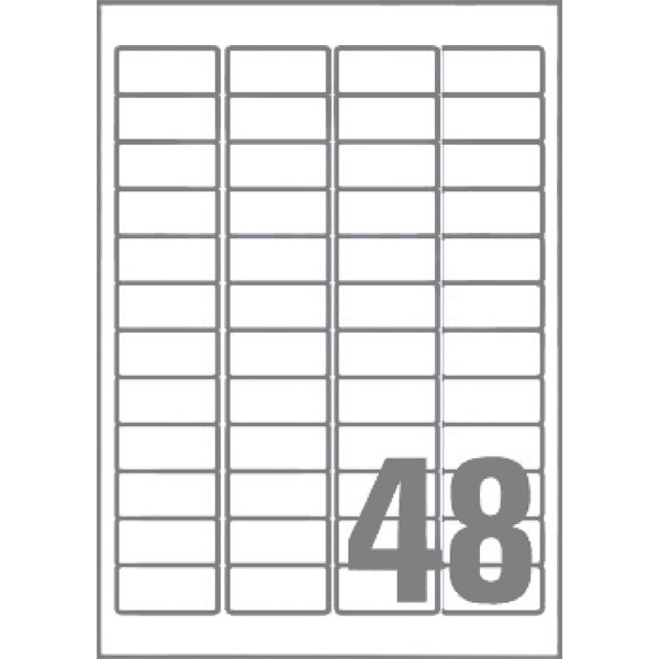 Etiquette enlevable Avery - L4736REV-25 - 45,7 x 21,2 mm - blanche - par 1200