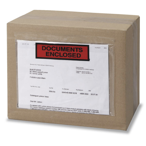 DOCUMENT ENCLOSED ENVELOPE PRINTED 232X115 - PACK OF 100