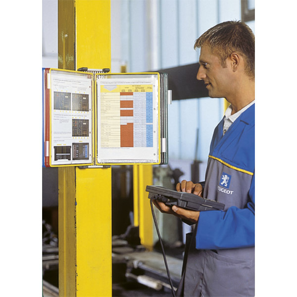 Nástenný držiak s 10 panelmi T-display Industrial, farebné panely