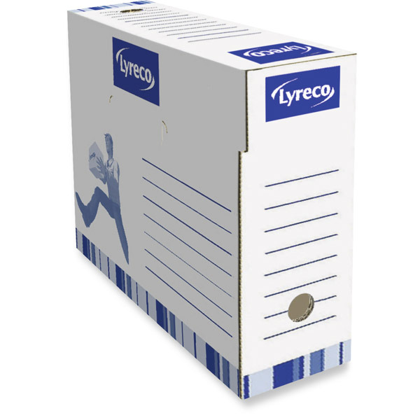 Boîte d'archives Lyreco - manuel - dos 10 cm - blanche