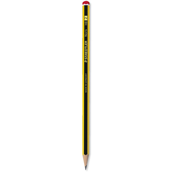Pack de 12 lápices de grafito HB STAEDTLER Noris 120 sin goma