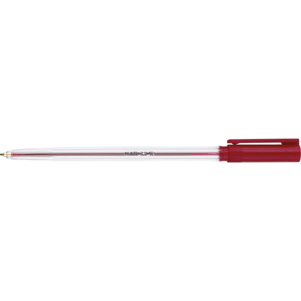 Bolígrafo no retráctil MICRON Pen Cristal color rojo