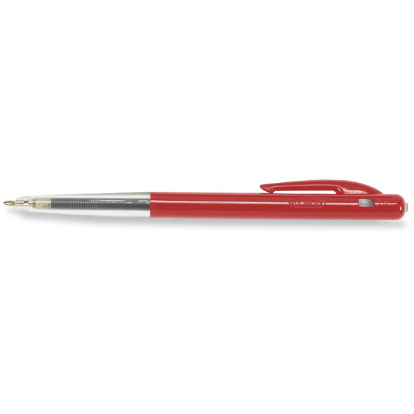 BIC M10 CLIC B/POINT PEN MED POINT RED