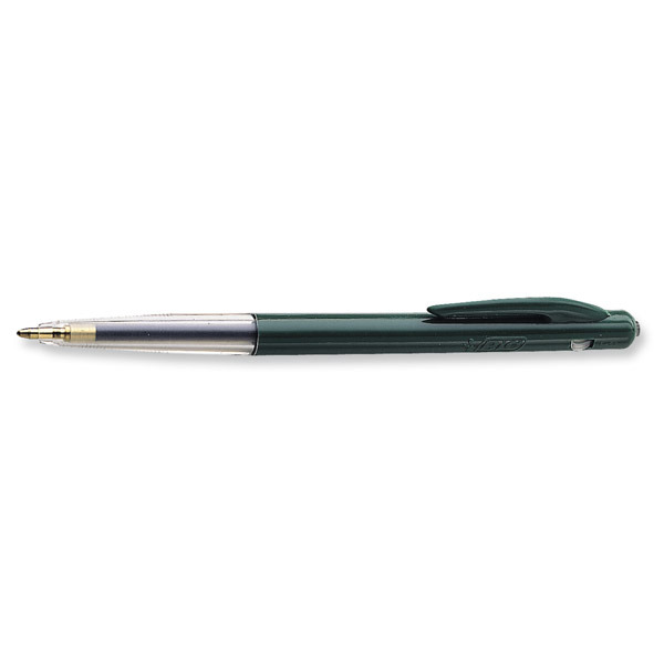 Bic M10 retractable ballpoint pen medium green