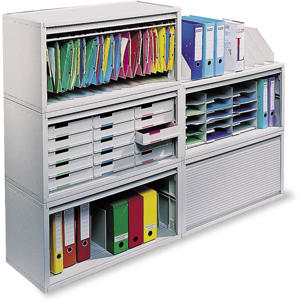 Horizontal Organiser With 15 Compartments 313 X 670 X 304Mm - Light Grey