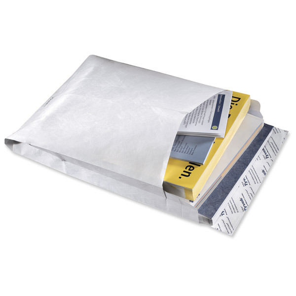Tyvek tear resistant bags 305x406x50mm 70g white - box of 50