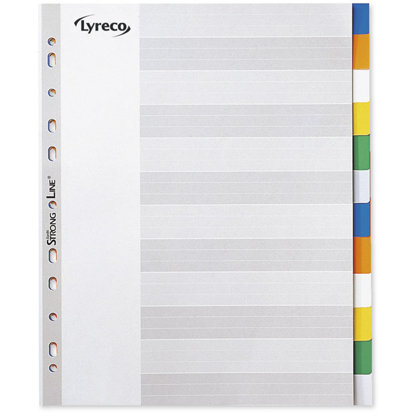 Lyreco Assorted A4+ Polypropylene 12 Part Dividers