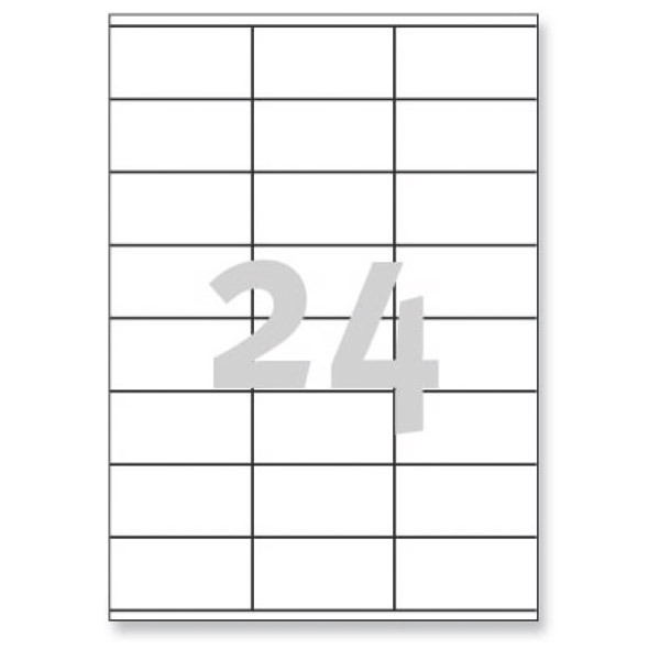 Avery Zweckform 3475 univerzális etikettek 70 x 36 mm, 24 etikett/ív, 100 ív