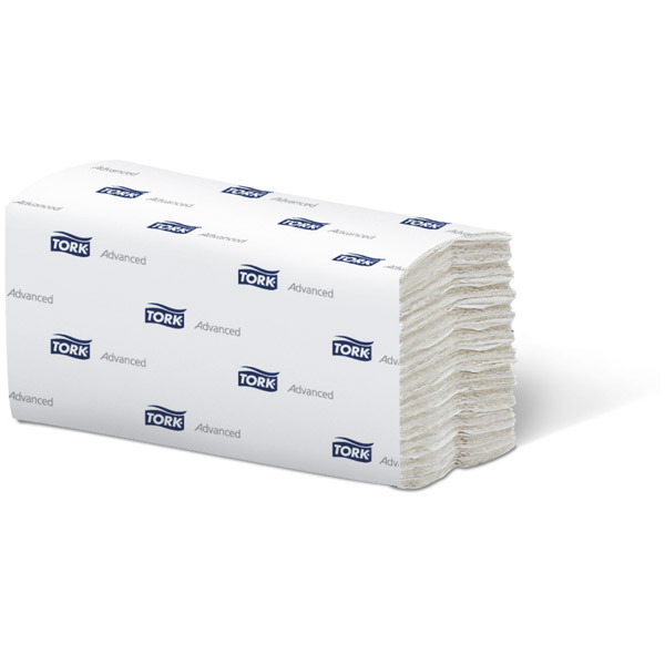 Tork H3 White 2 Ply C-Fold Advanced Hand Towels - Pack of 20 X 120