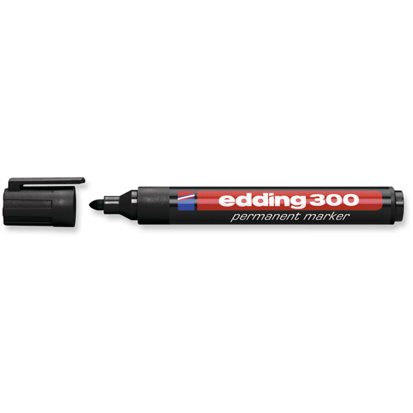 Edding 300 permanente marker ronde punt 1,5 - 3mm zwart