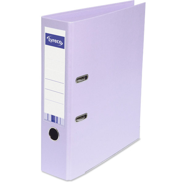 Lyreco lever arch file PP spine 80 mm lilac