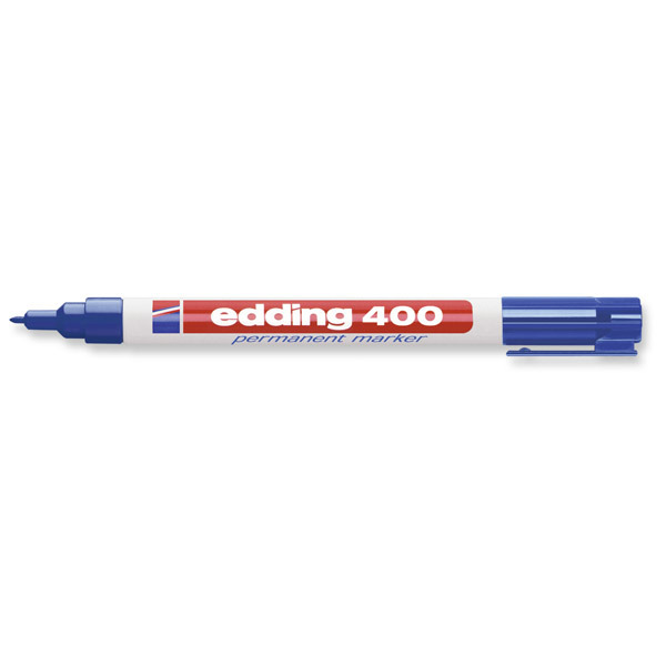 Edding 400 permanent marker bullet tip 1mm blue