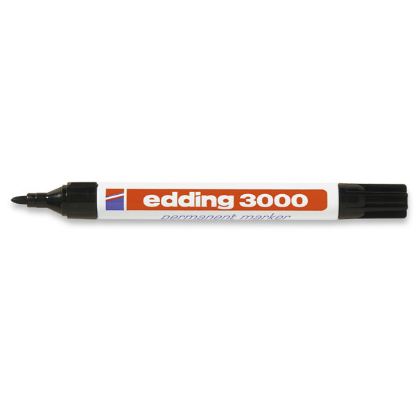 Edding 3000 permanente marker ronde punt 1,5 - 3mm zwart