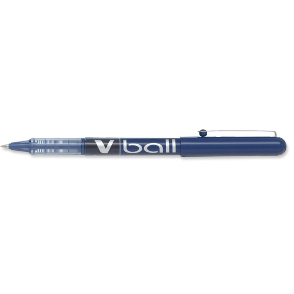 Pilot V-Ball roller avec pointe metal 0,5mm bleu
