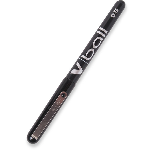 Pilot V-Ball Roller Ball Black Pens 0.3mm Line Width - Box of 12