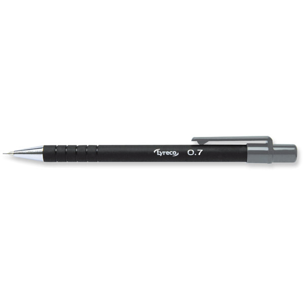 lyreco rubberized mechanical pencil 0,7 mm black barrel