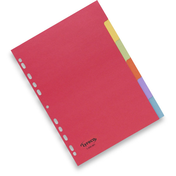 LYRECO DIVIDERS ASSORTED BRIGHT COLOURS 240G