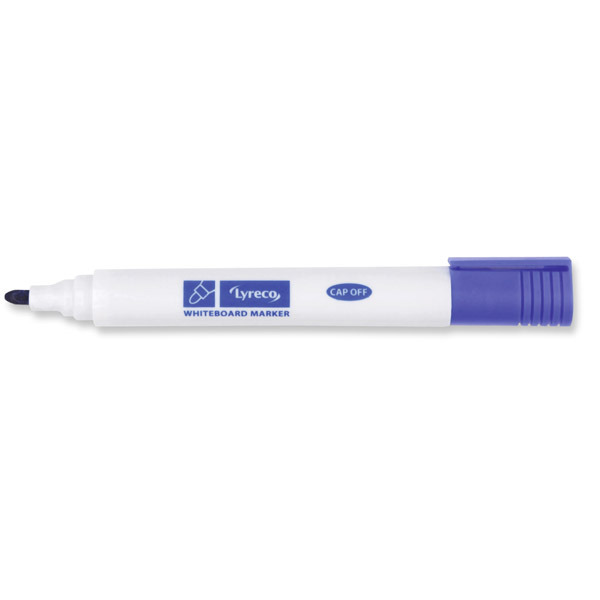 Lyreco Whiteboard Markers Bullet Blue - Pack Of 10