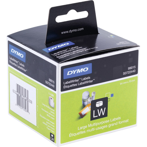 Dymo 99015 diskette etiketten voor labelprinter 70x54mm - doos van 320