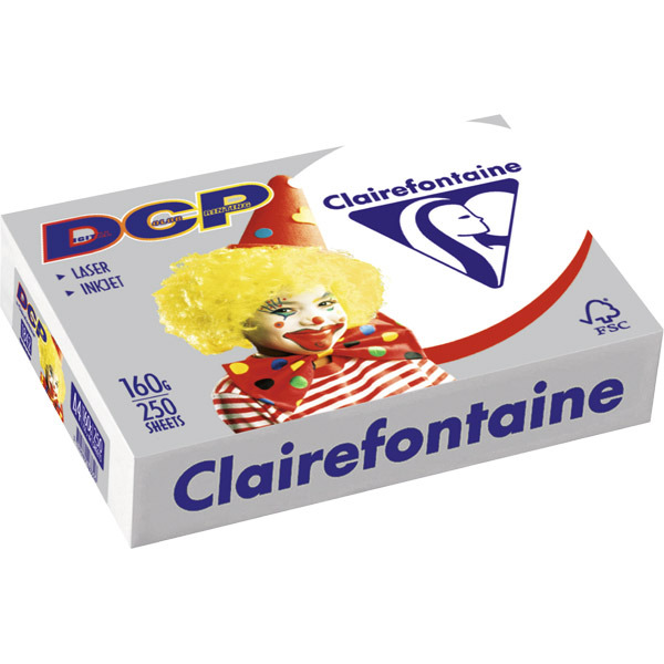 CLAIREFONTAINE 1842 DCP PAPER A4 160 G WHITE - REAM OF 250 SHEETS