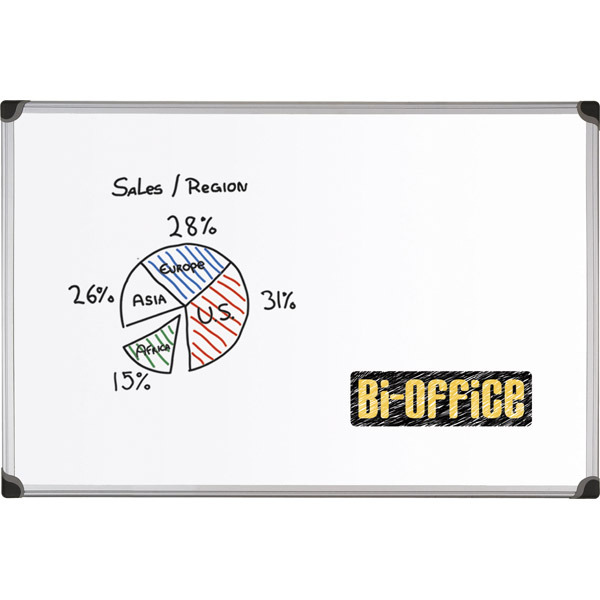 LAVAGNA CANCELLABILE IN MELAMINA BI-OFFICE L 60 X H 45 CM BIANCA