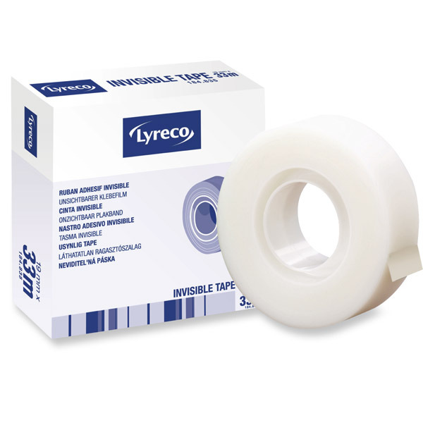 Lyreco Invisible Sticky Tape - 19Mm X 33M Roll