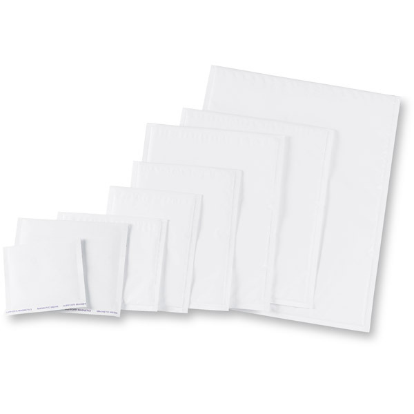 Caixa 100 bolsas CD Waterproof brancas com borbulhas de ar Dim: 180 x 160 mm