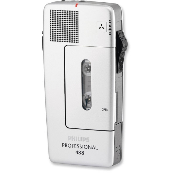 Philips LFH 488 dictaphone analogique avec étui et micro-cravate