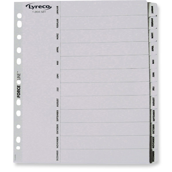 IMPEGA MYLAR TAB DIV JAN-DEZ WH