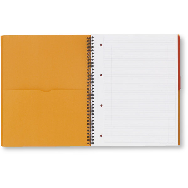 BLOCCO A SPIRALE INTERNATIONAL ACTIVEBOOK OXFORD A4+ A RIGHE ARANCIONE