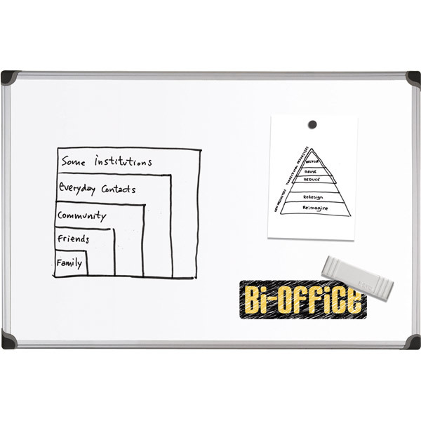 Bi-Office Whiteboard geëmailleerd magnetisch 180x90