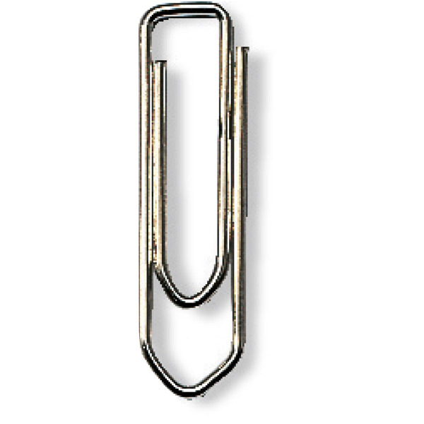 Lyreco Budget paper clips nickel point 32mm - box of 100