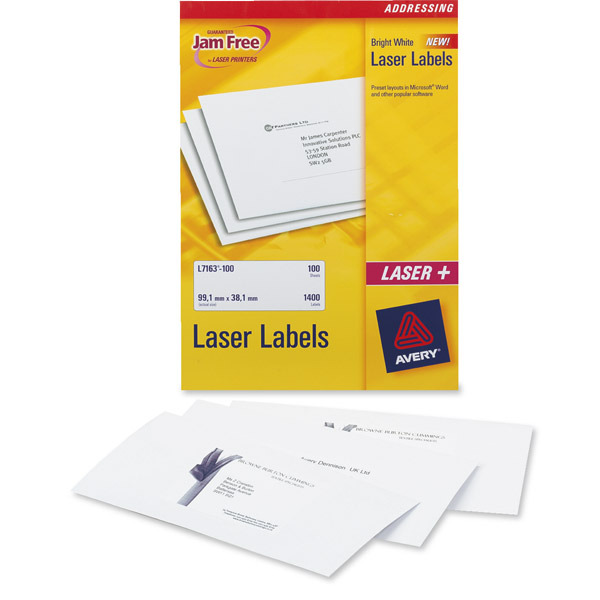 Avery Quick-Dry White Inkjet Labels 99.1 X 67.7Mm - Box Of 200