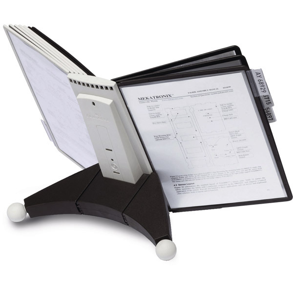 Durable SHERPA Table 10 - Display Panel System - Grey & Black Coloured Panels
