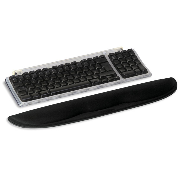 Reposamuñecas para teclado de espuma color negro