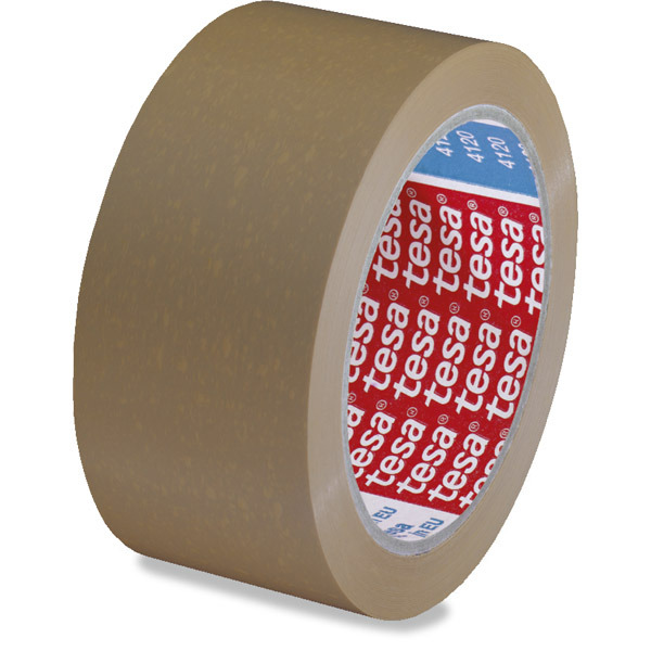 Baliaca páska hnedá Tesa PVC, 50 mm x 66 m, hrúbka 49 µm